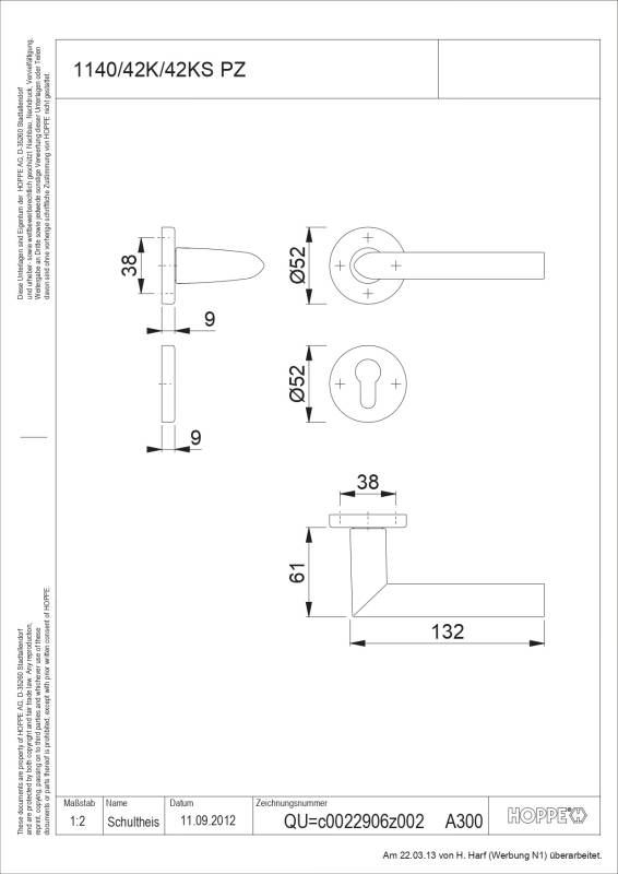 Ensemble de porte Stockholm 1140/42K/42KS