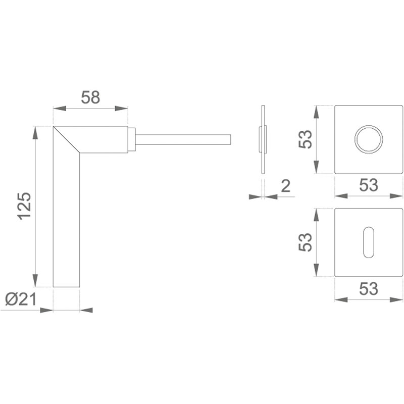 Ensemble de porte Amsterdam E1400Z/848-SK