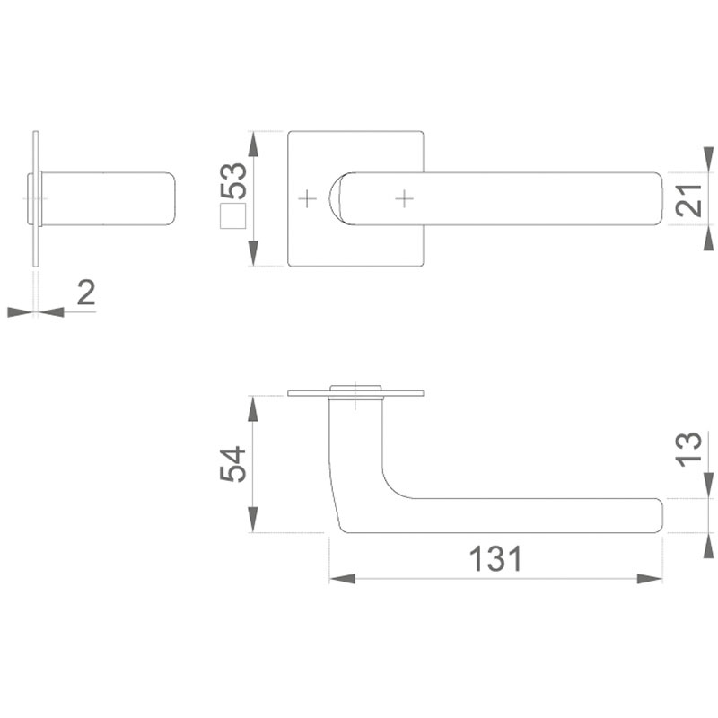 Ensemble de porte Dallas E1643Z/848-SK