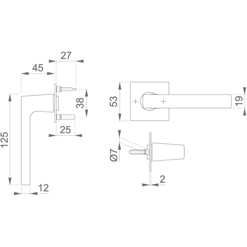 Ensemble de porte Dallas M1643/848N