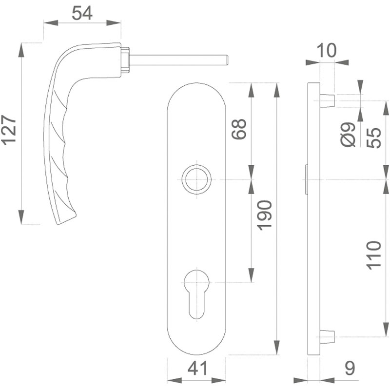 Ensemble de porte New York 1810/318KN