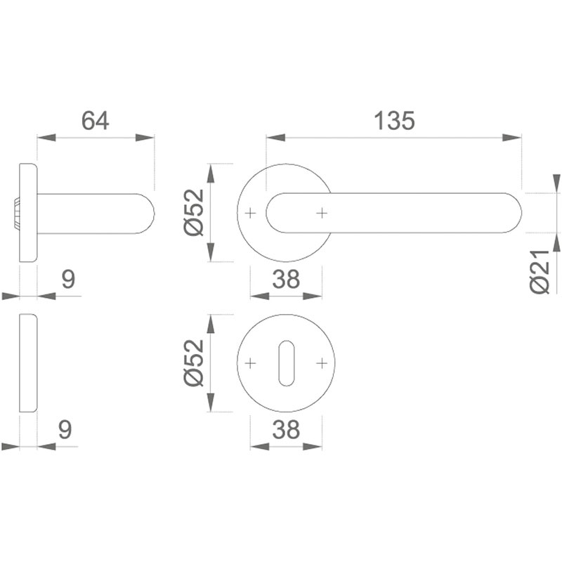Ensemble de porte Paris K138/15/15S (polyamide)