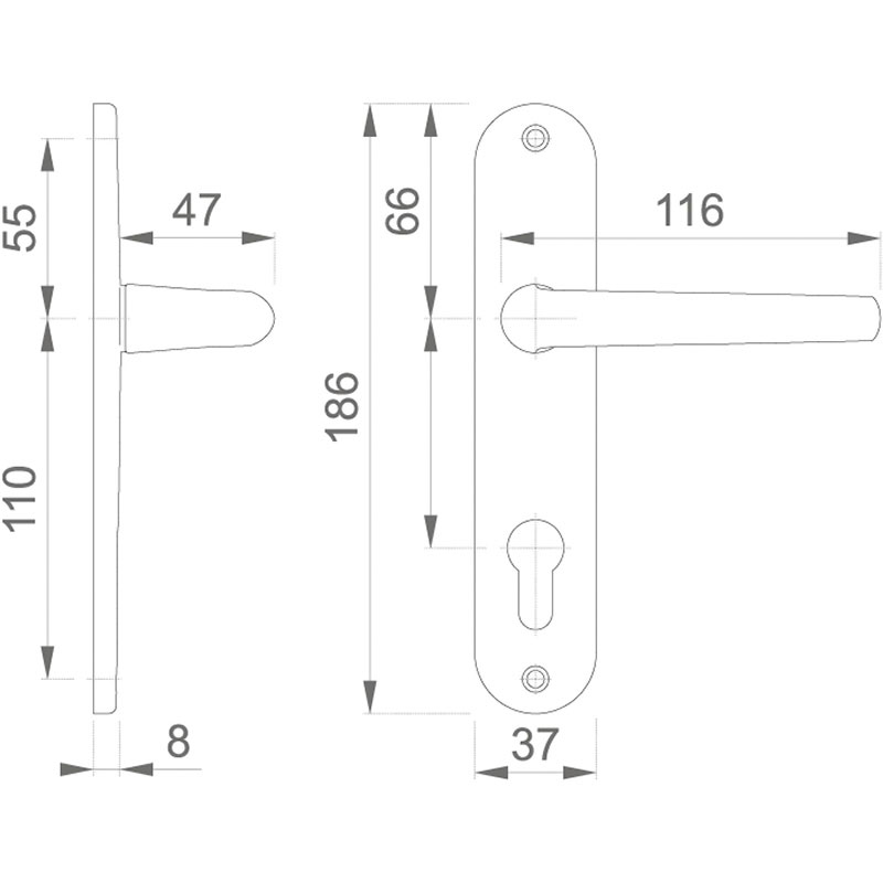 Ensemble de porte San Diego 1191/347