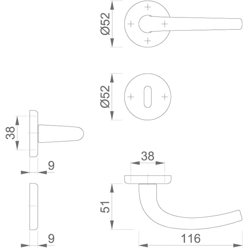 Ensemble de porte Seattle 168L/17K/17KS
