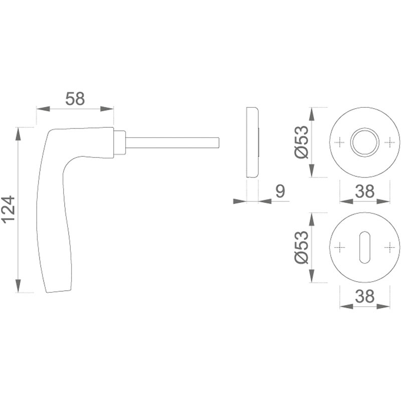 Ensemble de porte Vitoria M1515/23K/23KS