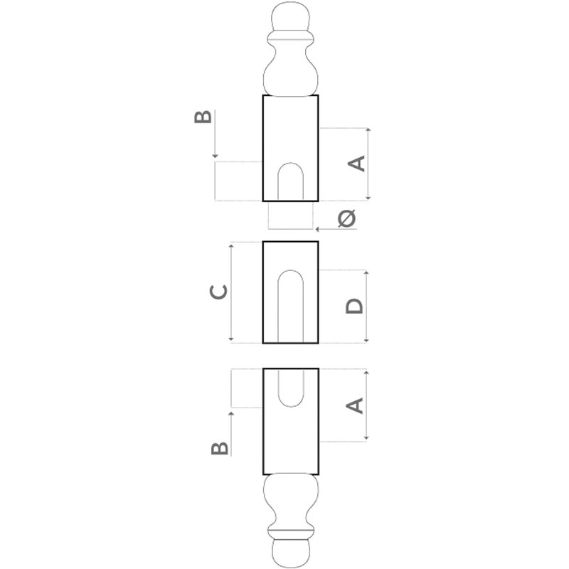 Cache fiche laiton turlupet élégance (pour fiche 3 corps) 53L2 2212 3020