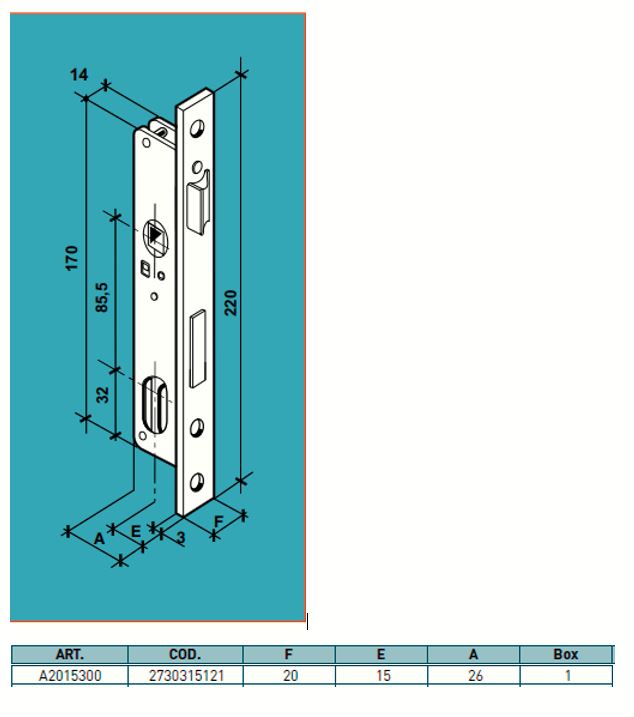 Kit De Serrure À Encastrer Pour Porte De Jardin Re/Li Avec Poignées En