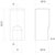 Cache fiche aluminium bout plat design d.15mm (pour 055/057) - OTLAV