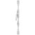 Fausse crémone Sirius 42mm Gâche + Chapiteau - ARINOV